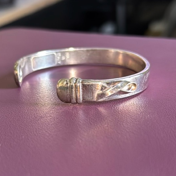 Awareness Ribbon Sterling Silver Bracelet - Made in Italy - Picture 10 of 10